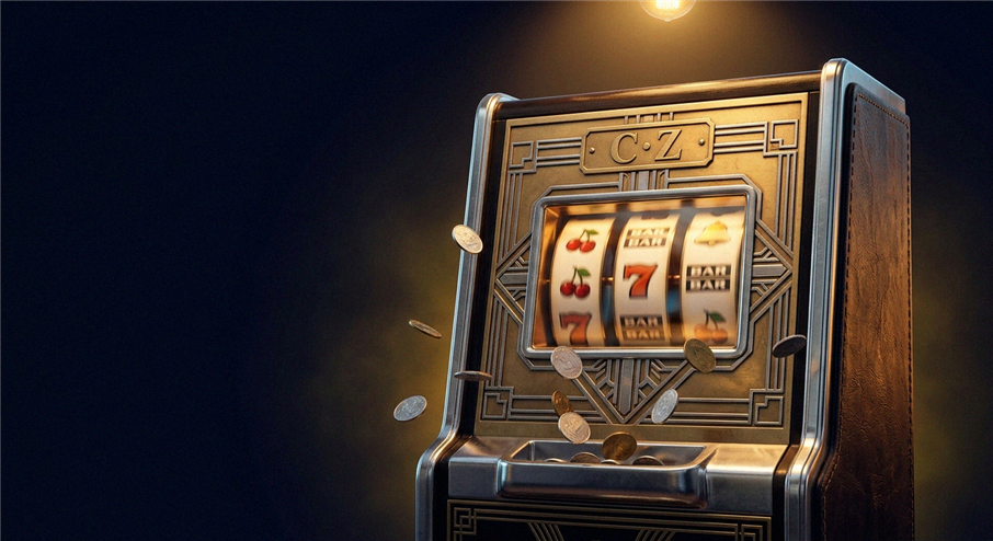 Barviti rotorji igralnega avtomata se vrtijo s kovanci